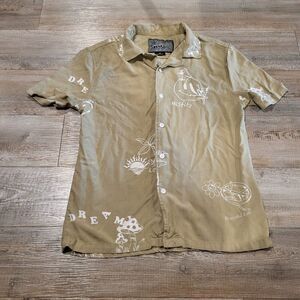 Brooklyn Clothing Manufacturing Company Hawaiian Screen Print Shirt Mens Small